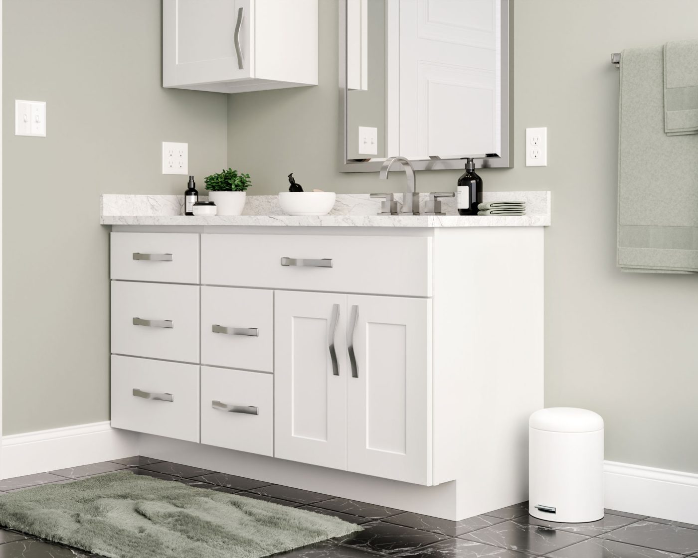 Jamestown white vanity bathroom cabinets for sale in South Bend Indiana