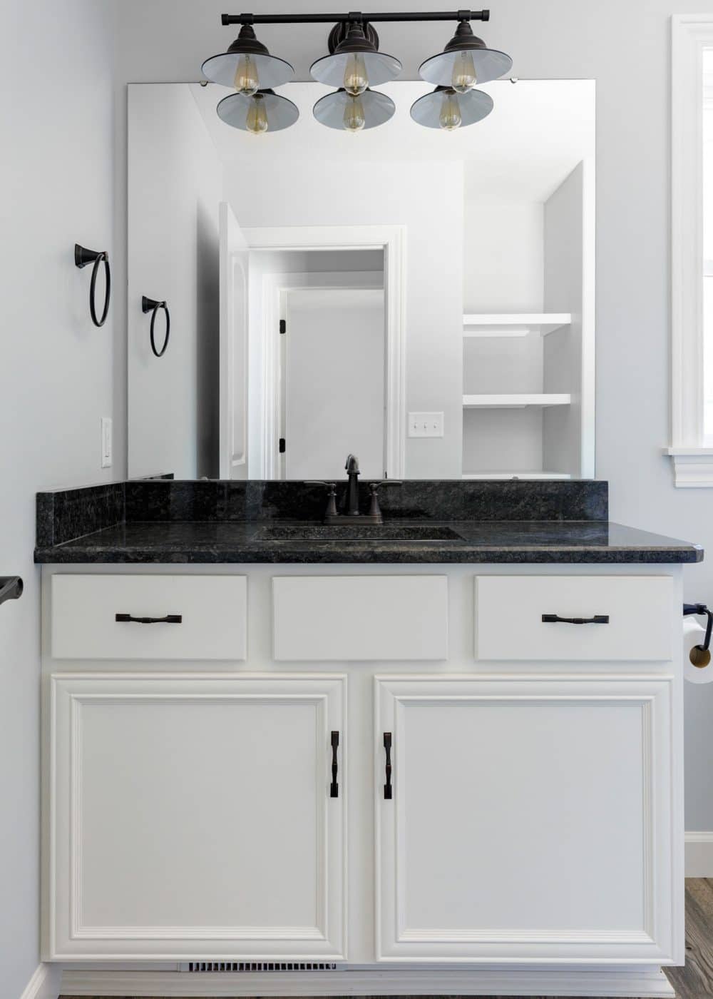 vanderburgh white bathroom cabinets in elkhart indiana 2