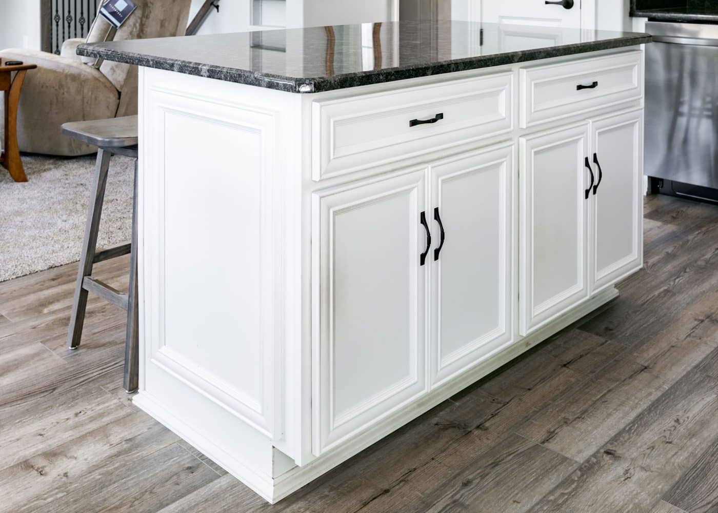 vanderburgh white kitchen cabinets in elkhart indiana kitchen island