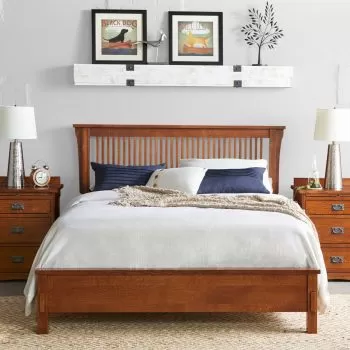 Bungalow bedroom furniture from Kountry Cabinets in Nappanee, Indiana.