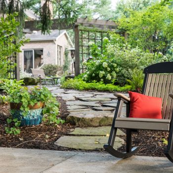 poly porch rocker weatherwood black luxury outdoor furniture