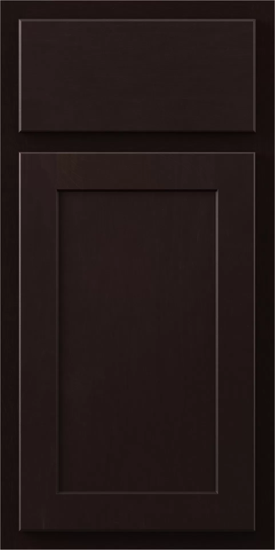 kountry cabinets georgetown door in coffee with slab drawer