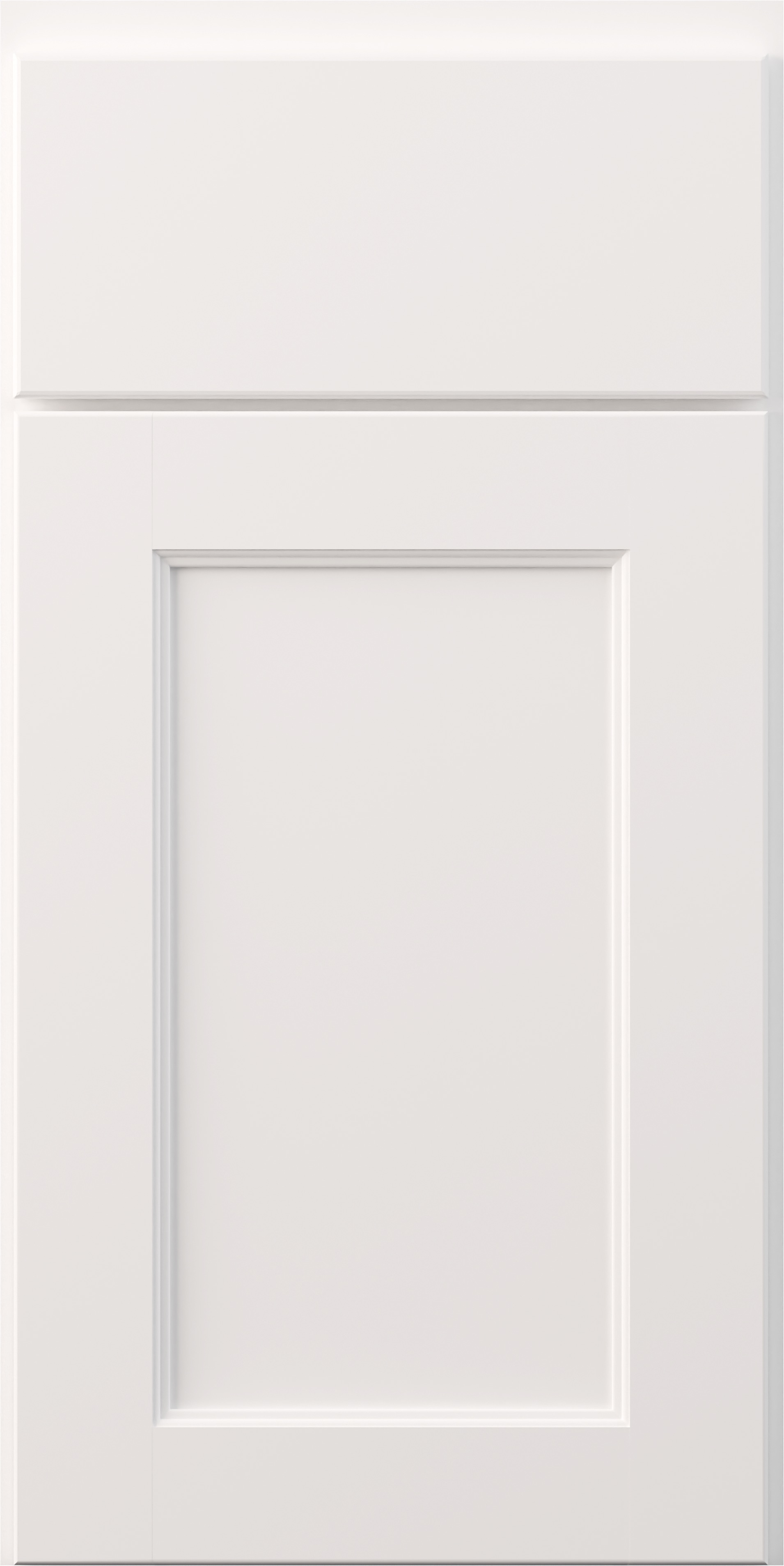 kountry cabinets rentown door in white with slab drawer