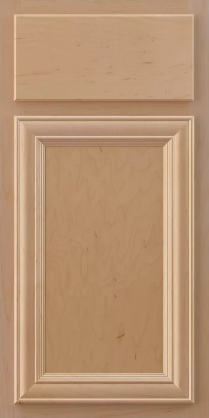 kountry cabinets vanderburgh door in natural with slab drawer