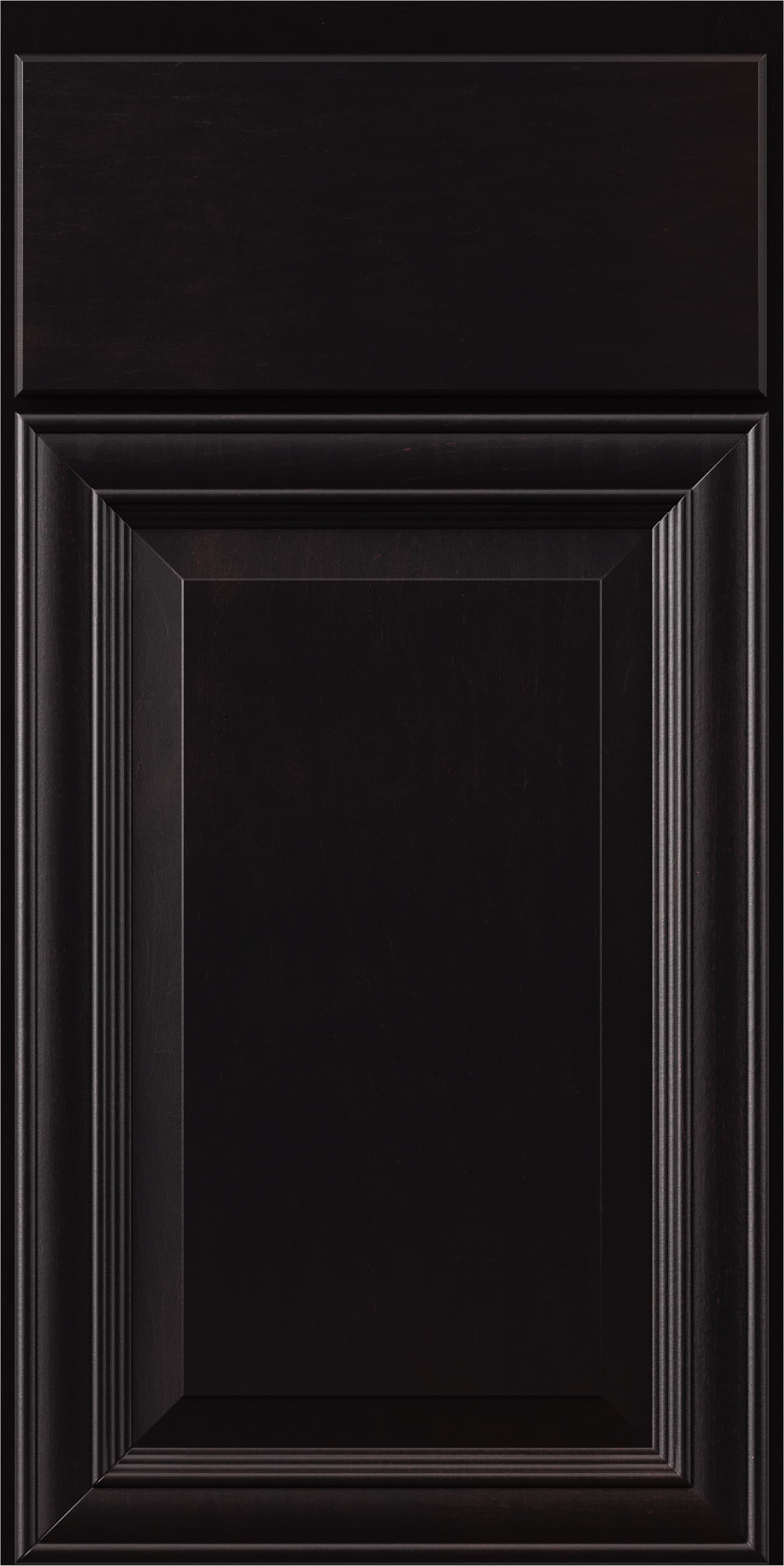 kountry cabinets williamsburg door in onyx with slab drawer