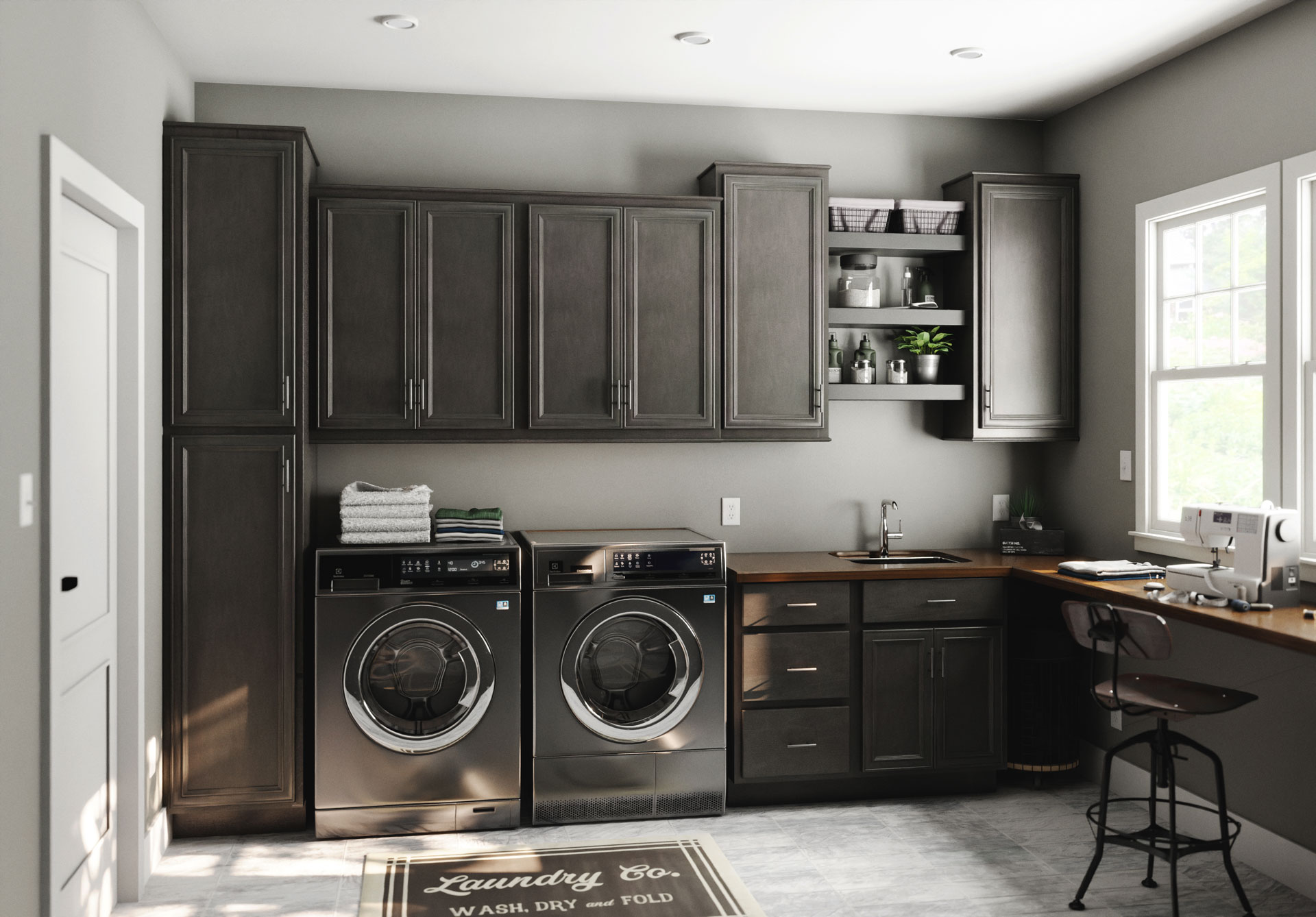 Laundry Room Cabinets In Northern Indiana Kountry Cabinets