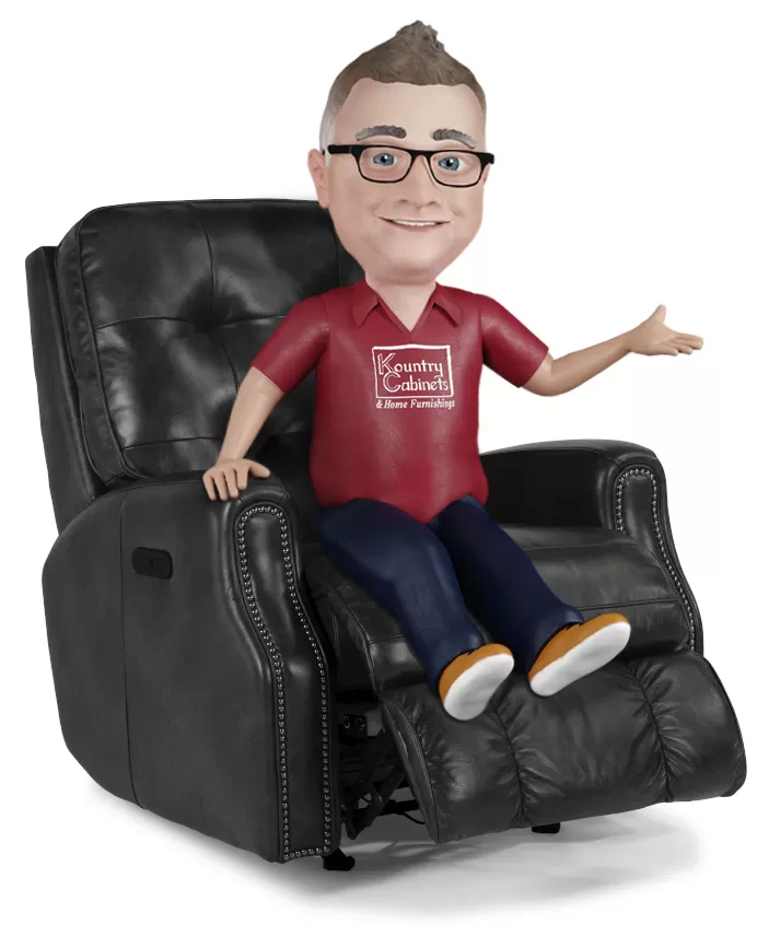 denny on chair