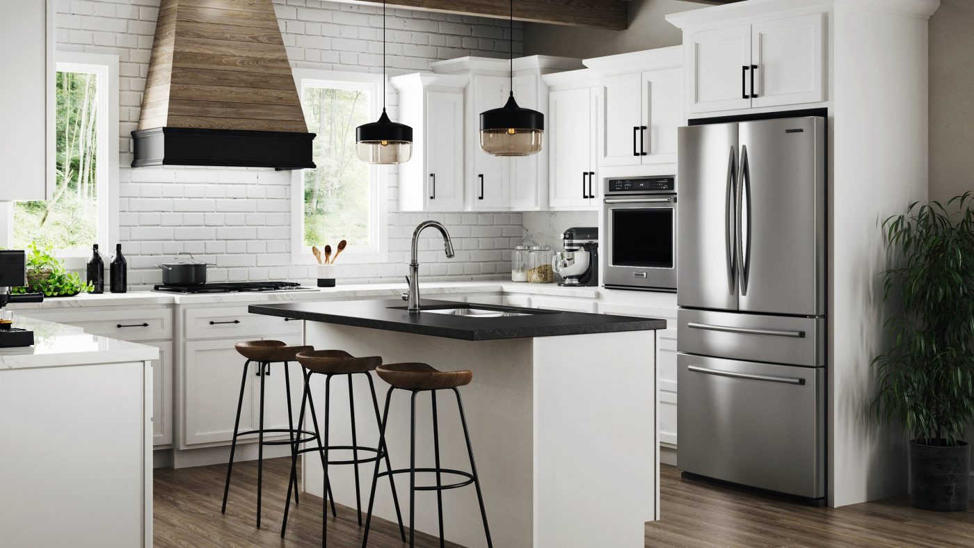 Youngstown White Kitchen Cabinets in Nappanee, Indiana