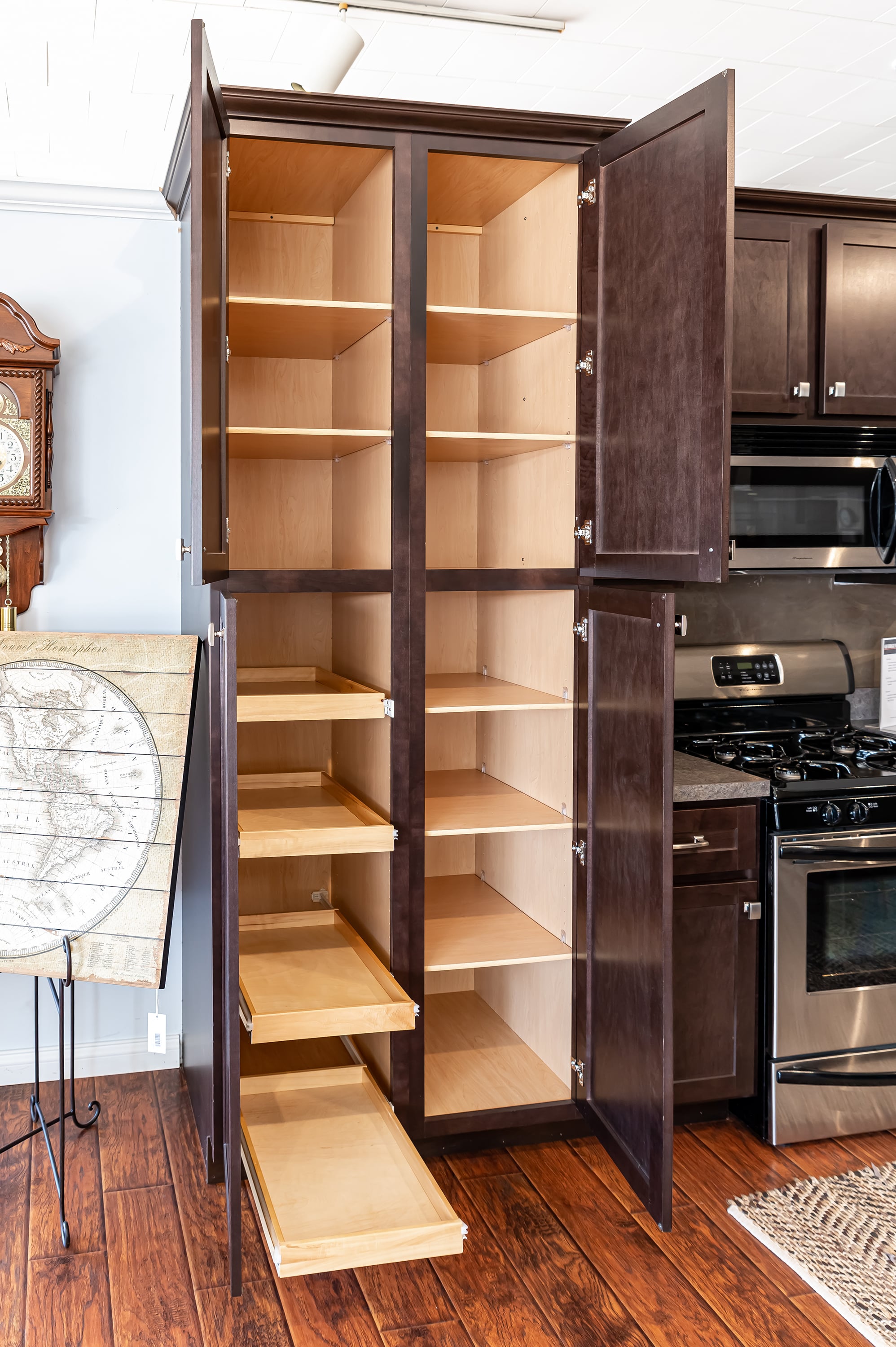 stock kitchen cabinets pantry